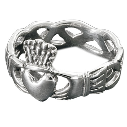 Betsy Trotwood newspaper package Claddagh anello irlandese - Dark-Silver - Anelli Silver & Steel
