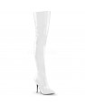 Stivale Pleaser Seduce 3010 Bianco lucido
