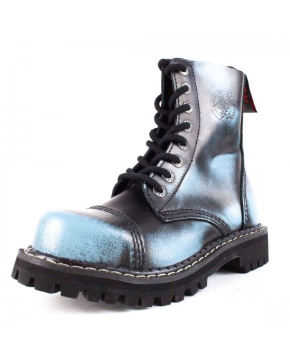 Stivaletto otto buchi azzurro sfumato