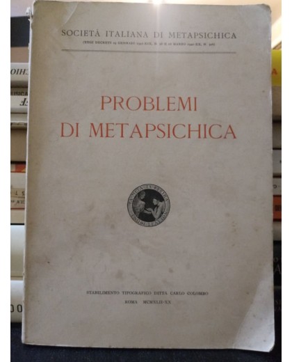 PROBLEMI DI METAPSICHICA