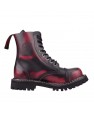 Stivali in pelle Angry Itch 8 fori rosa-bordeaux