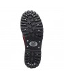 Stivali in pelle Angry Itch 8 fori rosa-bordeaux