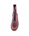 Stivali in pelle Angry Itch 8 fori Vintage Bordeaux