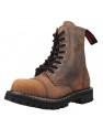 Stivali in pelle Angry Itch 8 fori marrone vintage