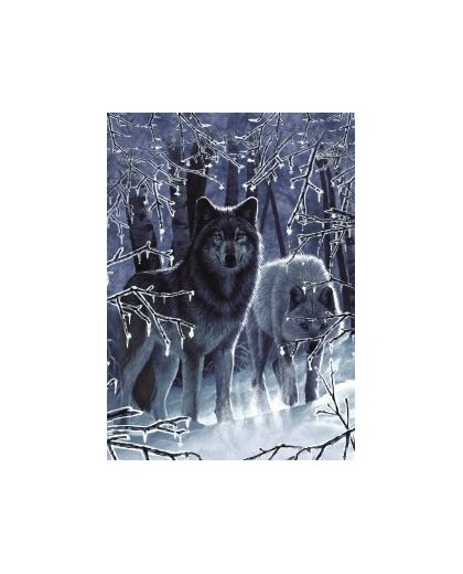 Wolf and snow